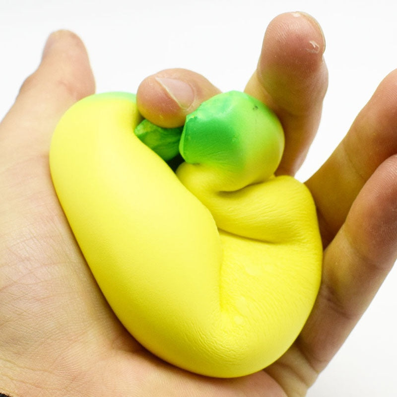 **Squishy Banana Stress Ball — Anti-Stress Squeeze & Fidget Toy**