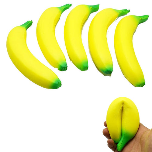 **Squishy Banana Stress Ball — Anti-Stress Squeeze & Fidget Toy**