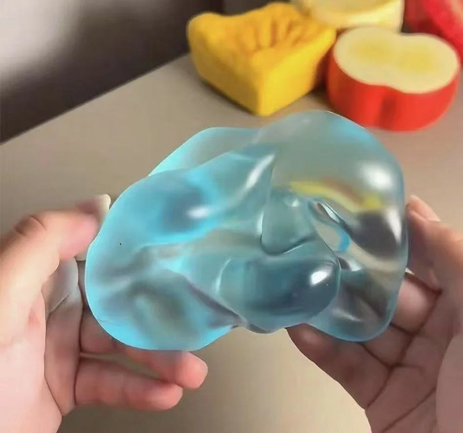 Squishy Green Apple Stress Ball — Soft Fidget & Sensory Toy