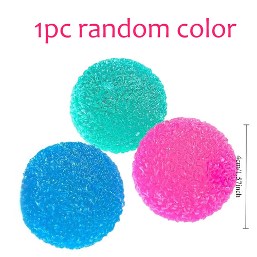 Blue Mochi Ice Ball Squishy Toy — Soft Sensory Fidget & Stress Relief