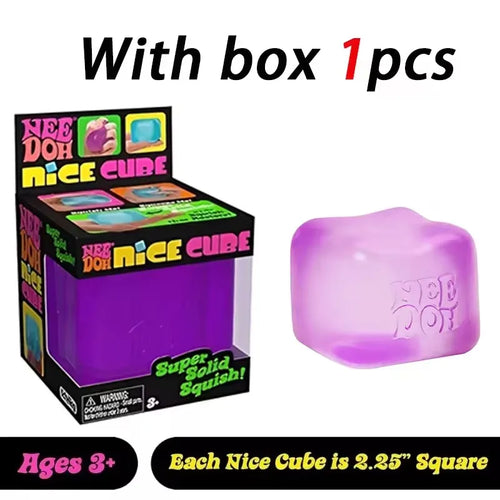 Needoh Sensory Cube — Anti-Stress Fidget Tool for Focus & Calm