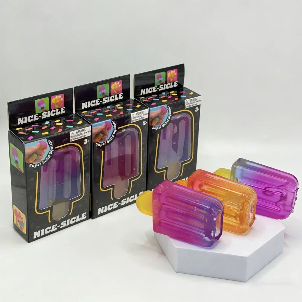 Popsicle Blind Box Squishy Cube — Sensory Stress Relief Fidget Toy