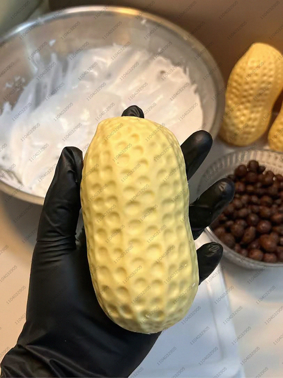 Squishy Peanut Stress Ball — Crunchy Squeeze & Fidget Toy