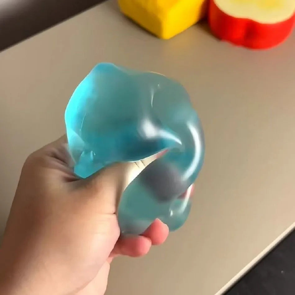 Squishy Green Apple Stress Ball — Soft Fidget & Sensory Toy