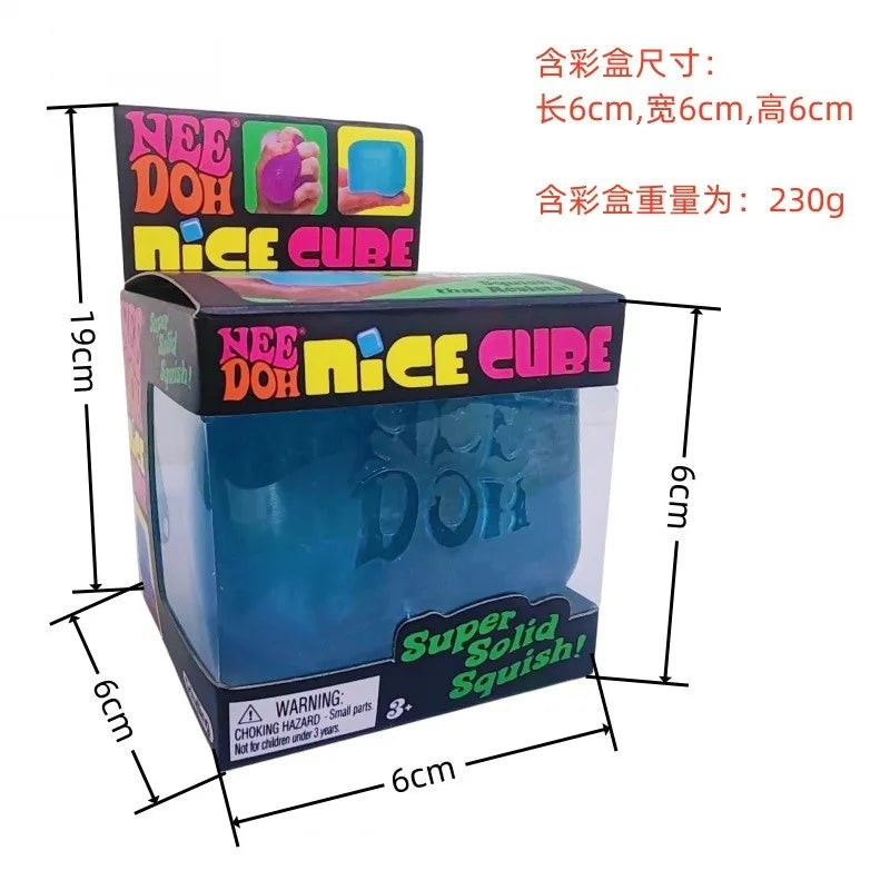 Malt Sugar Ice Cube Decompression Toy, Soft Squishy Slow Rebound