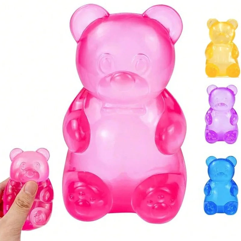Needoh Gummy Bear Squishy Fidget Toy — Soft TPR Sensory Squeeze Ball