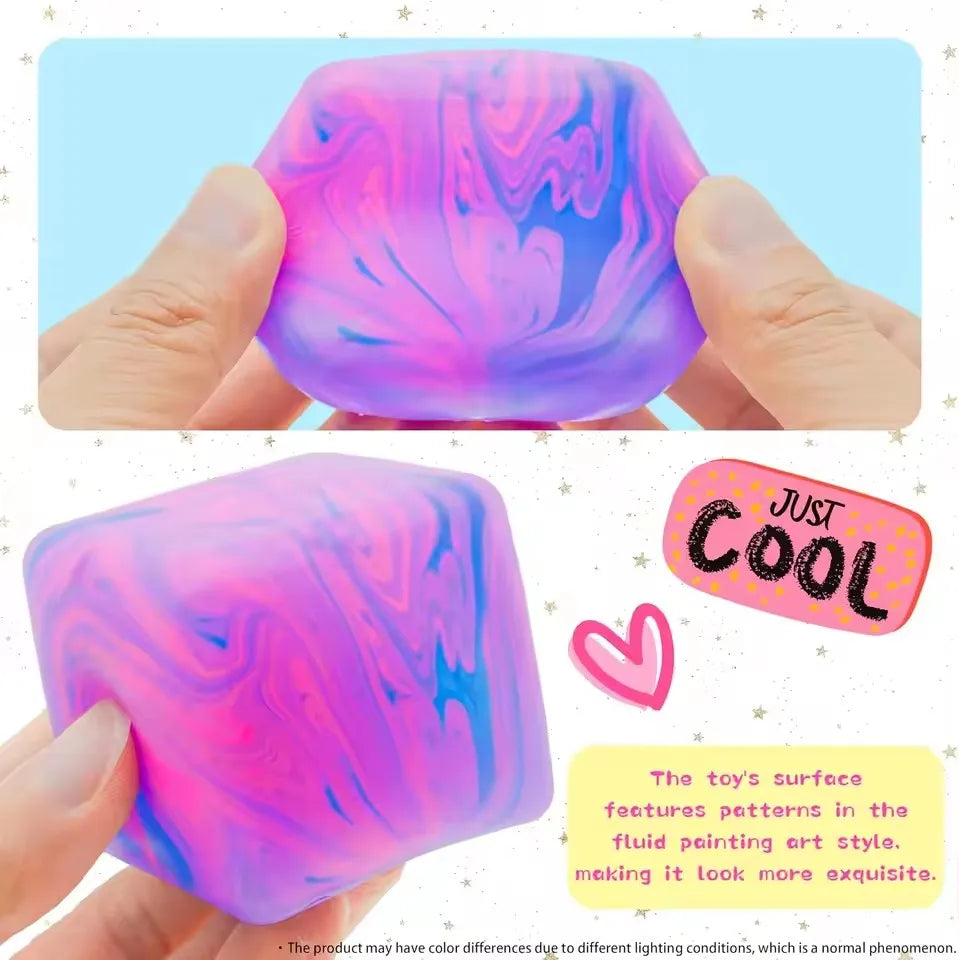Needoh Sensory Cube — Anti-Stress Fidget Tool for Focus & Calm