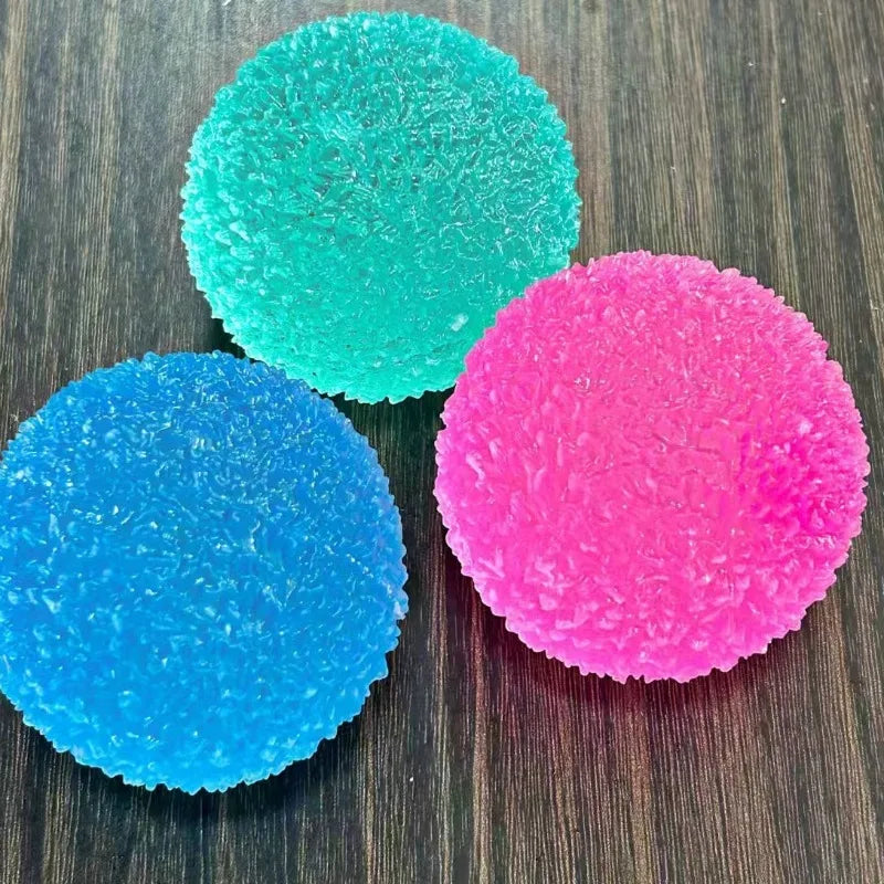 Blue Mochi Ice Ball Squishy Toy — Soft Sensory Fidget & Stress Relief